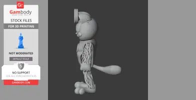 Garfield Mr Fantastic Ring Figure - Mashup Figure STL