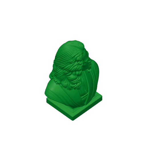 Isaac Newton Bust.3mf