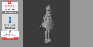 Ayaka - Genshin Impact Figurine - Character Figure STL