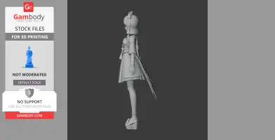 Ayaka - Genshin Impact Figurine - Character Figure STL
