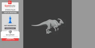 Parasaurolophus - Prehistoric Animal STL