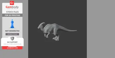 Parasaurolophus - Prehistoric Animal STL