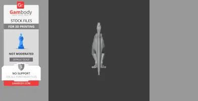 Parasaurolophus - Prehistoric Animal STL