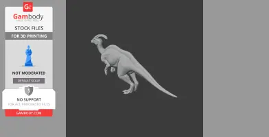 Parasaurolophus - Prehistoric Animal STL