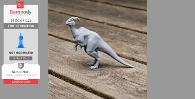 Parasaurolophus - Prehistoric Animal STL