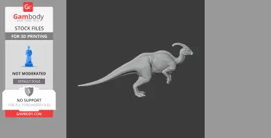 Parasaurolophus - Prehistoric Animal STL