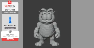 Garfield Nova Ring Figure - Mashup Figure STL