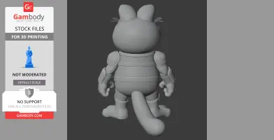 Garfield Nova Ring Figure - Mashup Figure STL