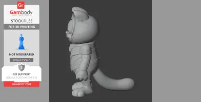 Garfield Nova Ring Figure - Mashup Figure STL