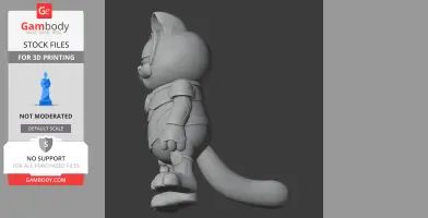 Garfield Nova Ring Figure - Mashup Figure STL