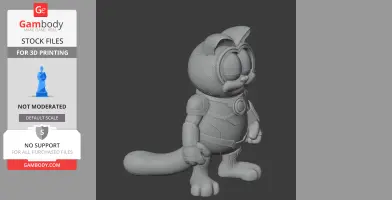 Garfield Nova Ring Figure - Mashup Figure STL