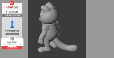 Garfield Nova Ring Figure - Mashup Figure STL