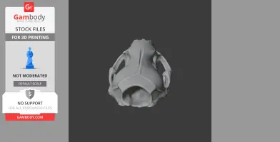 3D model of a crabeater seal skull, displayed for STL file download and 3D printing use.