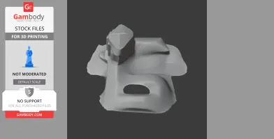 Simplified 3D model of Berkhamsted Castle with smooth surfaces, intended for 3D printing.