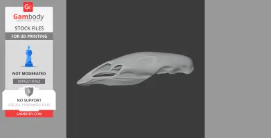 Crested Moa Skull - Skull Replica STL