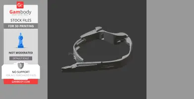 3D model of Berry Pomeroy Castle ruins for printing, featuring detailed layout and structures.