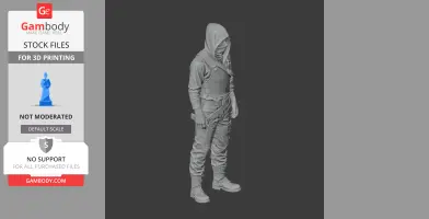 Bandit - Rust Figurine - Character Figure STL