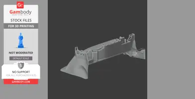 3D model of Berwick Castle walls and towers designed for 3D printing.