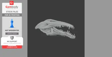 Crocodile Skull - Skull Replica STL
