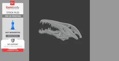 Crocodile Skull - Skull Replica STL