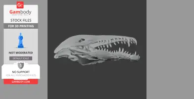 Crocodile Skull - Skull Replica STL