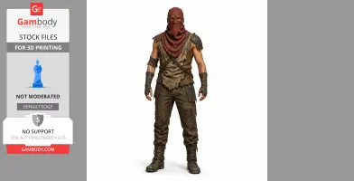 Bandit Camp - Rust Figurine - Character Figure STL