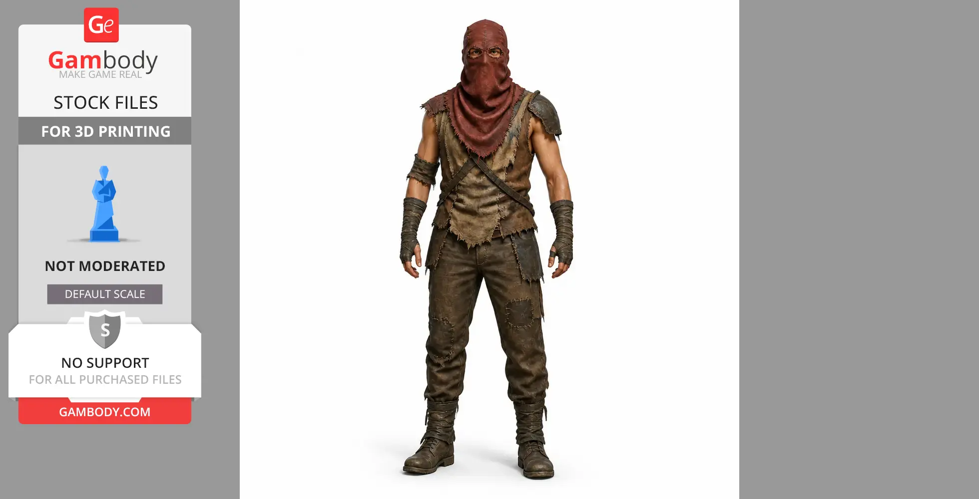 Bandit Camp - Rust Figurine - Character Figure STL