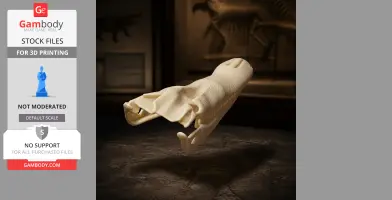3D-printed Cuban crocodile skull replica, detailed texture, displayed on a dark surface.