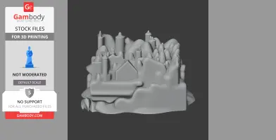 Beverstone Castle - Architecture STL