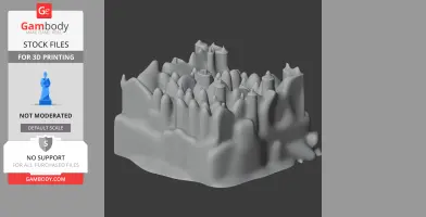Beverstone Castle - Architecture STL
