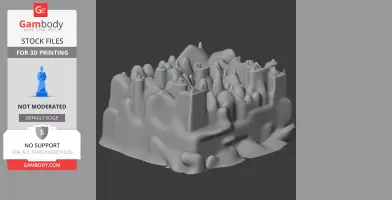 Beverstone Castle - Architecture STL