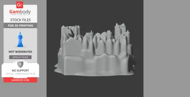 Beverstone Castle - Architecture STL