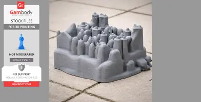Beverstone Castle - Architecture STL