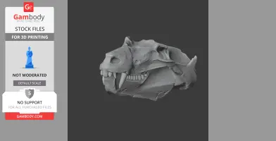 Cynognathus Skull - Skull Replica STL