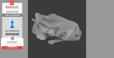 Cynognathus Skull - Skull Replica STL