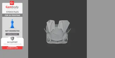 3D model of a sleek, futuristic vehicle with angular design, ready for 3D printing.