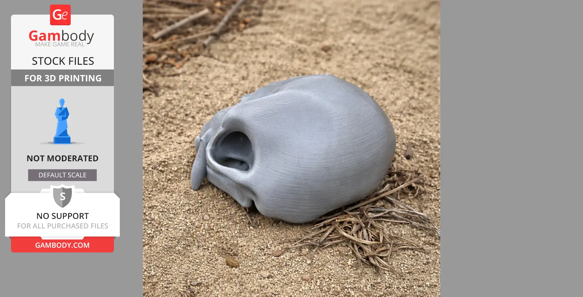 De Brazza's Monkey Skull - Skull Replica STL