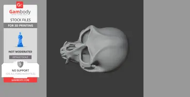 De Brazza's Monkey Skull - Skull Replica STL