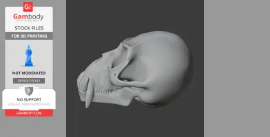 De Brazza's Monkey Skull - Skull Replica STL