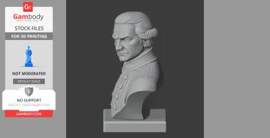 James Cook Bust - Historical Warrior STL