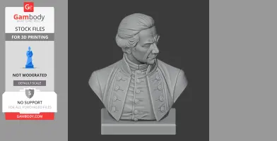 James Cook Bust - Historical Warrior STL