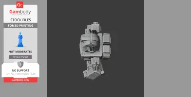 A mashup figure of Garfield and Optimus Prime in a ring-like design for 3D printing.
