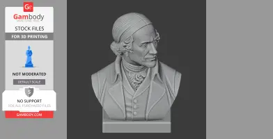 James Watt Bust - Historical Warrior STL