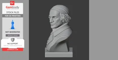 James Watt Bust - Historical Warrior STL