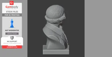James Watt Bust - Historical Warrior STL