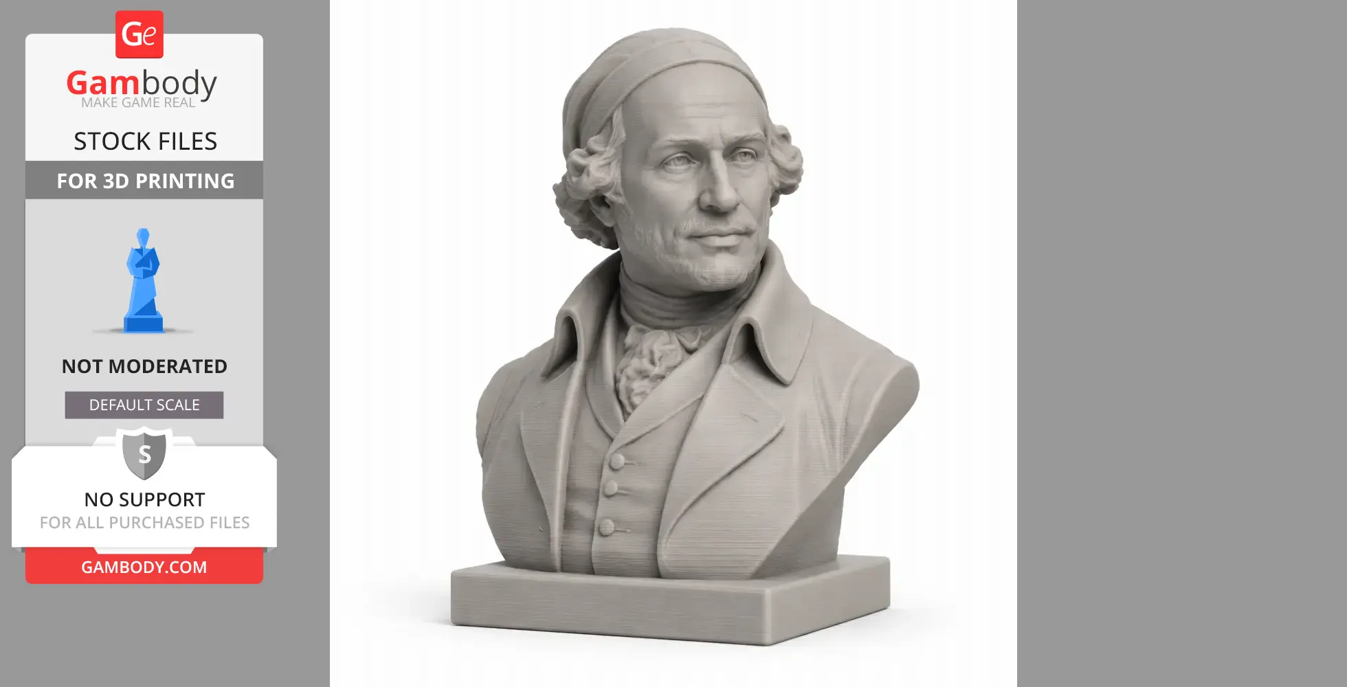 James Watt Bust - Historical Warrior STL