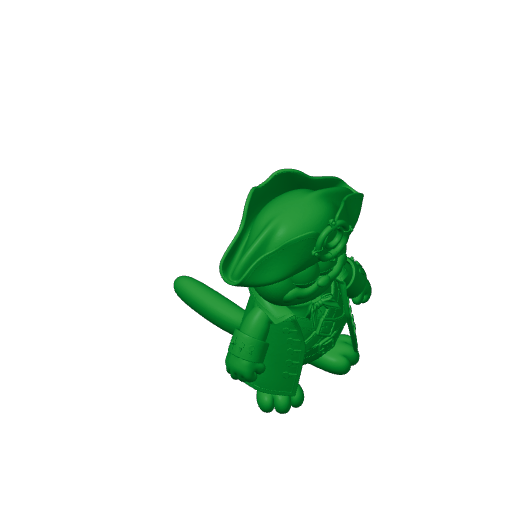 Garfield Pirate Ring Figure.3mf