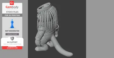 Garfield Predator Ring Figure - Mashup Figure STL
