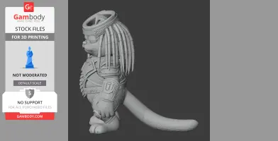 Garfield Predator Ring Figure - Mashup Figure STL