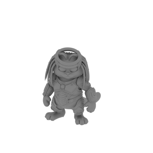 Garfield Predator Ring Figure.stl